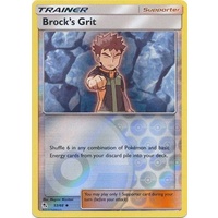 Brock's Grit 53/68 SM Hidden Fates Reverse Holo Uncommon Trainer Pokemon Card NEAR MINT TCG