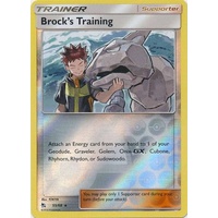 Brock's Training 55/68 SM Hidden Fates Reverse Holo Rare Trainer Pokemon Card NEAR MINT TCG