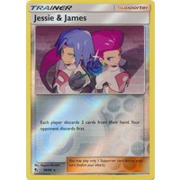 Jessie & James 58/68 SM Hidden Fates Reverse Holo Rare Trainer Pokemon Card NEAR MINT TCG