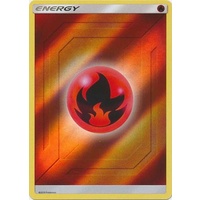 Fire Energy SM Hidden Fates Reverse Holo Pokemon Card NEAR MINT TCG