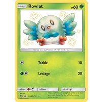 Rowlet SV2/SV94 SM Hidden Fates Holo Shiny Rare Pokemon Card NEAR MINT TCG