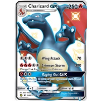 Charizard GX SV49/SV94 SM Hidden Fates Holo Full Art Shiny Ultra Rare Pokemon Card NEAR MINT TCG