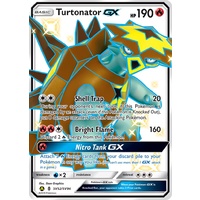Turtonator GX SV52/SV94 SM Hidden Fates Holo Full Art Shiny Ultra Rare Pokemon Card NEAR MINT TCG