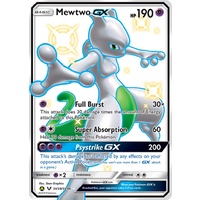 Mewtwo GX SV59/SV94 SM Hidden Fates Holo Full Art Shiny Ultra Rare Pokemon Card NEAR MINT TCG