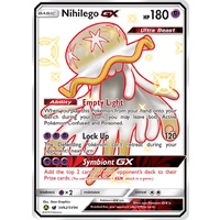 Nihilego GX SV62/SV94 SM Hidden Fates Holo Full Art Shiny Ultra Rare Pokemon Card NEAR MINT TCG