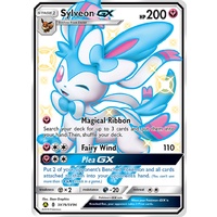 Sylveon GX SV76/SV94 SM Hidden Fates Holo Full Art Shiny Ultra Rare Pokemon Card NEAR MINT TCG