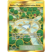 Aether Paradise Conservation Area SV87/SV94 SM Hidden Fates Holo Full Art Shiny Secret Rare Pokemon Card NEAR MINT TCG