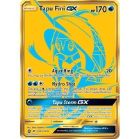 Tapu Fini GX SV92/SV94 SM Hidden Fates Holo Full Art Shiny Secret Rare Pokemon Card NEAR MINT TCG
