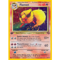 Flareon 3/64 Jungle Set 1st Edition Holo Rare Pokemon Card NEAR MINT TCG