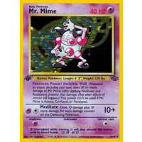 Mr. Mime 6/64 Jungle Set 1st Edition Holo Rare Pokemon Card NEAR MINT TCG