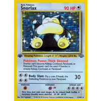 Snorlax 11/64 Jungle Set 1st Edition Holo Rare Pokemon Card NEAR MINT TCG
