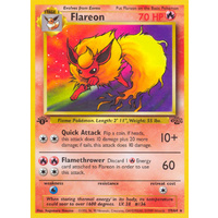 Flareon 19/64 Jungle Set 1st Edition Rare Pokemon Card NEAR MINT TCG