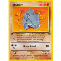 Rhyhorn 61/64 Jungle Set 1st Edition Common Pokemon Card NEAR MINT TCG