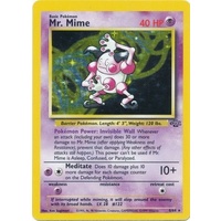 LIGHTLY PLAYED Mr. Mime 6/64 Jungle Set Unlimited Holo Rare Pokemon Card TCG