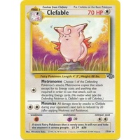 LIGHTLY PLAYED Clefable 17/64 Jungle Set Unlimited Rare Pokemon Card TCG