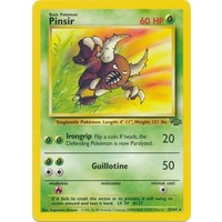 MODERATELY PLAYED Pinsir 25/64 Jungle Set Unlimited Rare Pokemon Card TCG