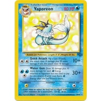 LIGHTLY PLAYED Vaporeon 28/64 Jungle Set Unlimited Rare Pokemon Card TCG