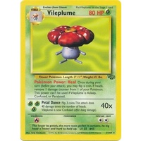 LIGHTLY PLAYED Vileplume 31/64 Jungle Set Unlimited Rare Pokemon Card TCG