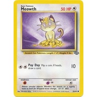 Meowth 56/64 Jungle Set Unlimited Common Pokemon Card NEAR MINT TCG