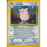 Clefable 1/64 Jungle Set No Set Symbol Misprint Unlimited Holo Rare Pokemon Card NEAR MINT TCG
