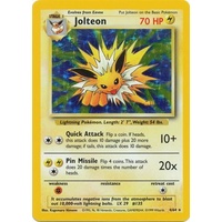 Jolteon 4/64 Jungle Set No Set Symbol Misprint Unlimited Holo Rare Pokemon Card NEAR MINT TCG