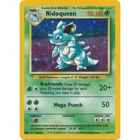 Nidoqueen 7/64 Jungle Set No Set Symbol Misprint Unlimited Holo Rare Pokemon Card NEAR MINT TCG