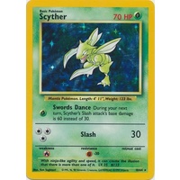 Scyther 10/64 Jungle Set No Set Symbol Misprint Unlimited Holo Rare Pokemon Card NEAR MINT TCG