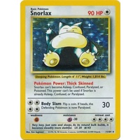 Snorlax 11/64 Jungle Set No Set Symbol Misprint Unlimited Holo Rare Pokemon Card NEAR MINT TCG