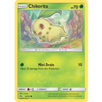 Chikorita 6/214 SM Lost Thunder Common Pokemon Card NEAR MINT TCG