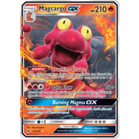 Magcargo GX 44/214 SM Lost Thunder Holo Ultra Rare Pokemon Card NEAR MINT TCG