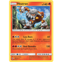 Heatran 48/214 SM Lost Thunder Holo Rare Pokemon Card NEAR MINT TCG