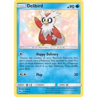 Delibird 57/214 SM Lost Thunder Uncommon Pokemon Card NEAR MINT TCG