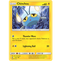 Chinchou 73/214 SM Lost Thunder Common Pokemon Card NEAR MINT TCG