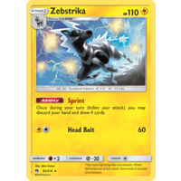 Zebstrika 82/214 SM Lost Thunder Rare Pokemon Card NEAR MINT TCG