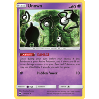 Unown 90/214 SM Lost Thunder Rare Pokemon Card NEAR MINT TCG