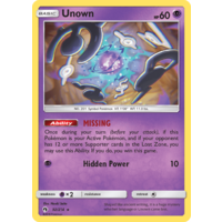 Unown 92/214 SM Lost Thunder Rare Pokemon Card NEAR MINT TCG