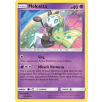 Meloetta 104/214 SM Lost Thunder Rare Pokemon Card NEAR MINT TCG