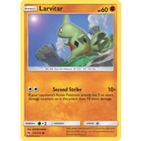 Larvitar 115/214 SM Lost Thunder Common Pokemon Card NEAR MINT TCG