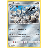 Steelix 125/214 SM Lost Thunder Rare Pokemon Card NEAR MINT TCG