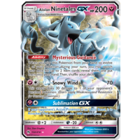 Alolan Ninetales GX 132/214 SM Lost Thunder Holo Ultra Rare Pokemon Card NEAR MINT TCG