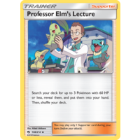 Professor Elm's Lecture 188/214 SM Lost Thunder Uncommon Trainer Pokemon Card NEAR MINT TCG