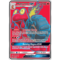 Magcargo GX 198/214 SM Lost Thunder Holo Full Art Ultra Rare Pokemon Card NEAR MINT TCG