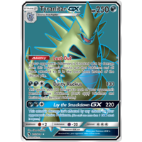 Tyranitar GX 203/214 SM Lost Thunder Holo Full Art Ultra Rare Pokemon Card NEAR MINT TCG