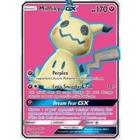 Mimikyu GX 206/214 SM Lost Thunder Holo Full Art Ultra Rare Pokemon Card NEAR MINT TCG