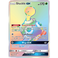Shuckle GX 215/214 SM Lost Thunder Holo Full Art Hyper Rare Pokemon Card NEAR MINT TCG