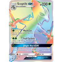 Sceptile GX 216/214 SM Lost Thunder Holo Full Art Hyper Rare Pokemon Card NEAR MINT TCG