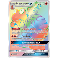 Magcargo GX 218/214 SM Lost Thunder Holo Full Art Hyper Rare Pokemon Card NEAR MINT TCG