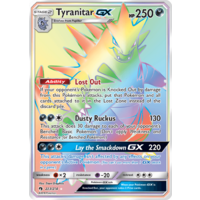 Tyranitar GX 223/214 SM Lost Thunder Holo Full Art Hyper Rare Pokemon Card NEAR MINT TCG