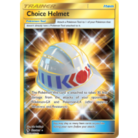 Choice Helmet 229/214 SM Lost Thunder Holo Full Art Secret Rare Trainer Pokemon Card NEAR MINT TCG