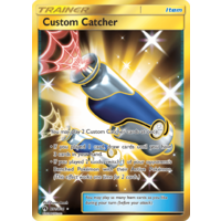 Custom Catcher 231/214 SM Lost Thunder Holo Full Art Secret Rare Trainer Pokemon Card NEAR MINT TCG